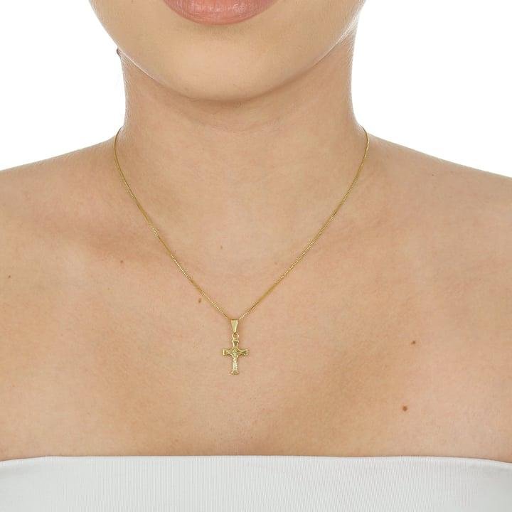 PINGENTE CRUZ COM CRISTO 1,5 CM - PGB-01278