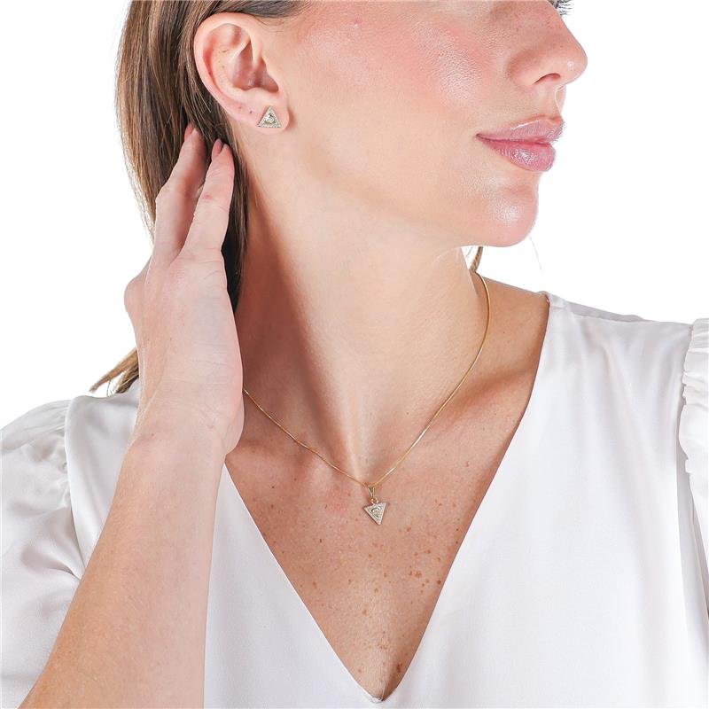 CONJUNTO DELICADO PIRÂMIDE COM MICROZIRCÔNIAS - 007-00034