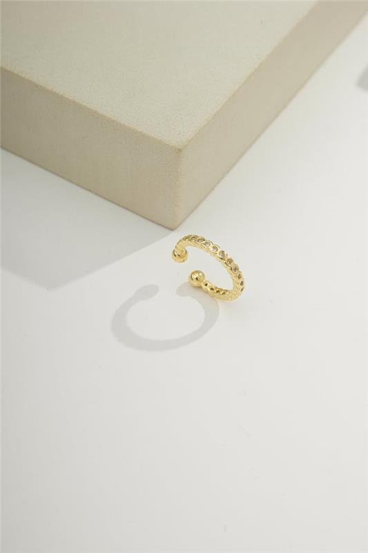 FAKE PIERCING 1,5CM INTEIRO DE ZIRCÔNIAS DE 1MM