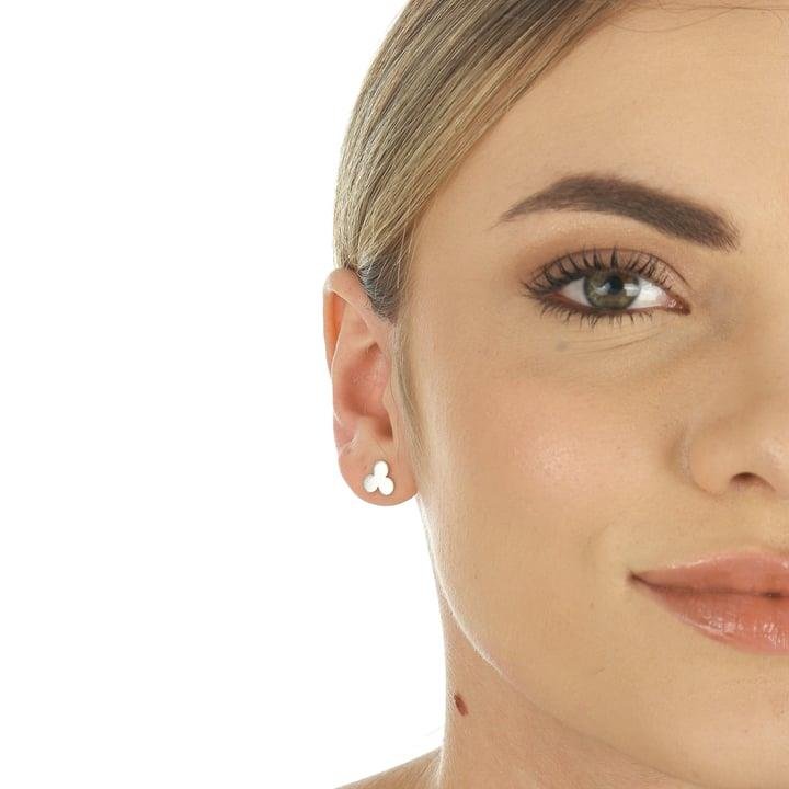 BRINCO DE FORMA GEOMÉTRICA CÍRCULOS A LASER EM PRATA 925 - 023-00011