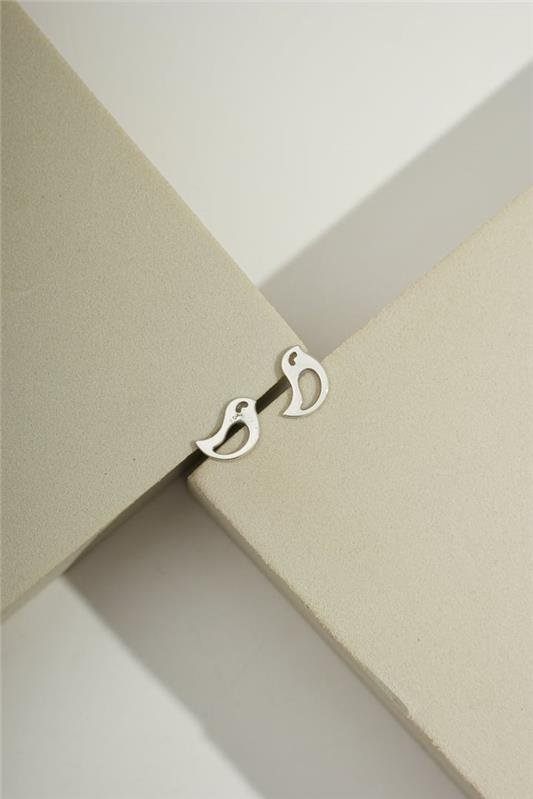 BRINCO PÁSSARO ASA VAZADA A LASER EM PRATA 925 - 023-00021