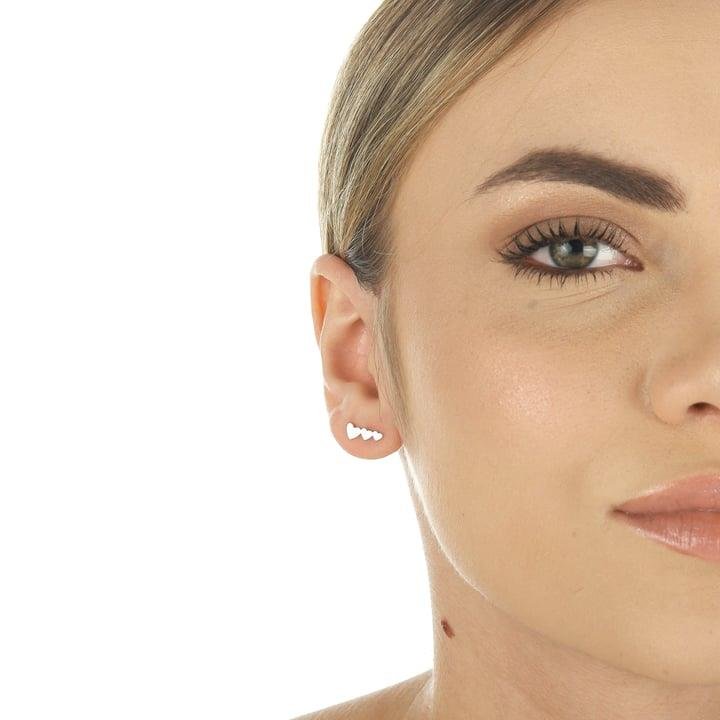 BRINCO3 CORAÇÕES A LASER EM PRATA 925 - 023-00031