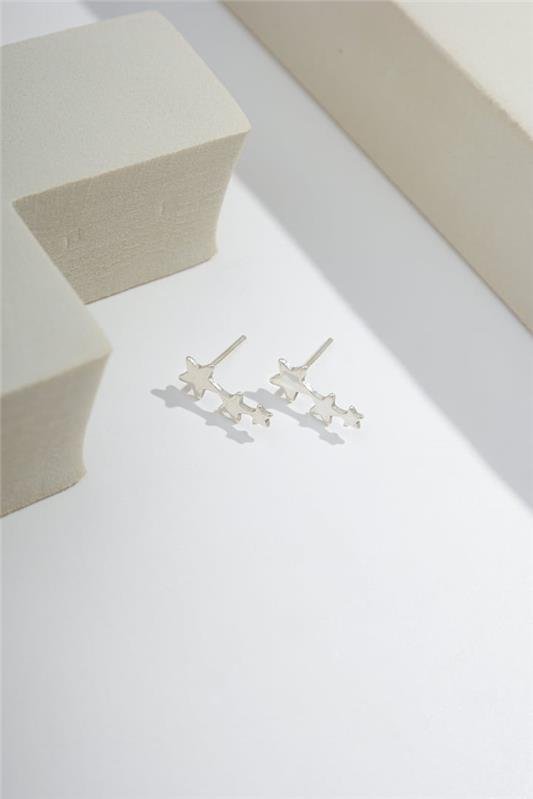 BRINCO 3 ESTRELAS A LASER EM PRATA 925 - 023-00059