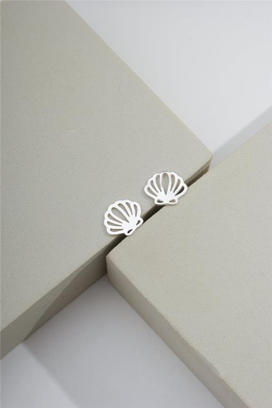 BRINCO CONCHA DO MAR VAZADA A LASER EM PRATA 925 - 023-00060