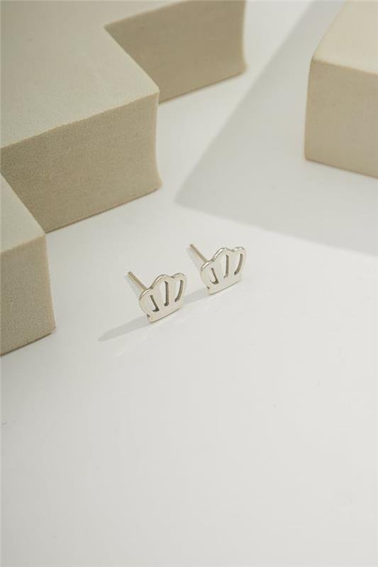 BRINCO DE COROA A LASER EM PRATA 925 - 023-00062