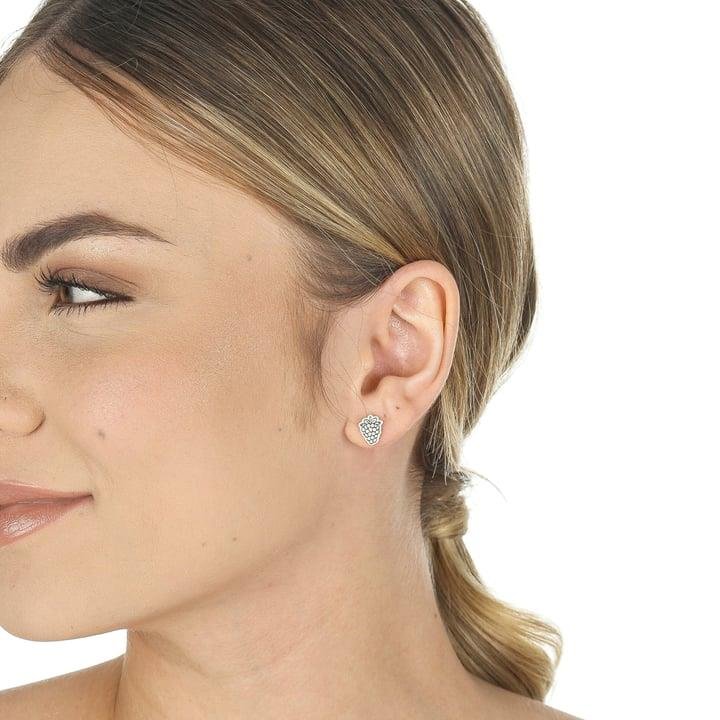 BRINCO DE CACHO DE UVA A LASER EM PRATA 925 - 023-00064