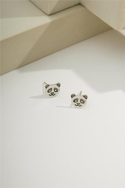 BRINCO DE PANDA A LASER EM PRATA 925 - 023-00067