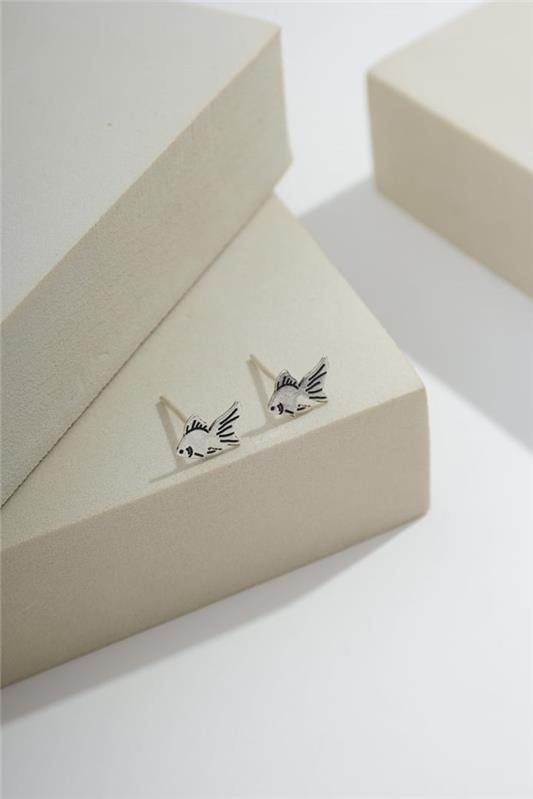 BRINCO DE PEIXE KING A LASER EM PRATA 925 - 023-00069