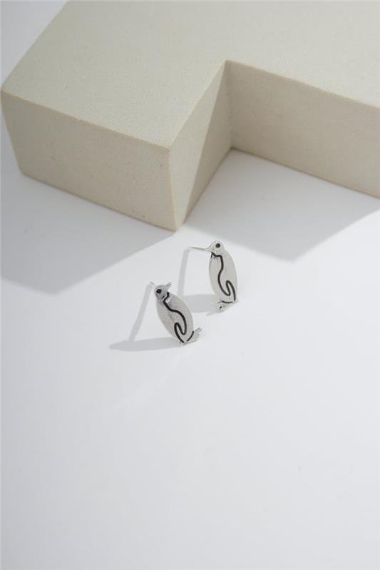BRINCO DE PINGUIM A LASER EM PRATA 925 - 023-00073