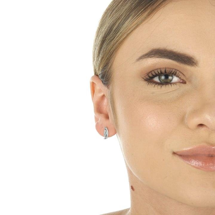 BRINCO DE PINGUIM A LASER EM PRATA 925 - 023-00073