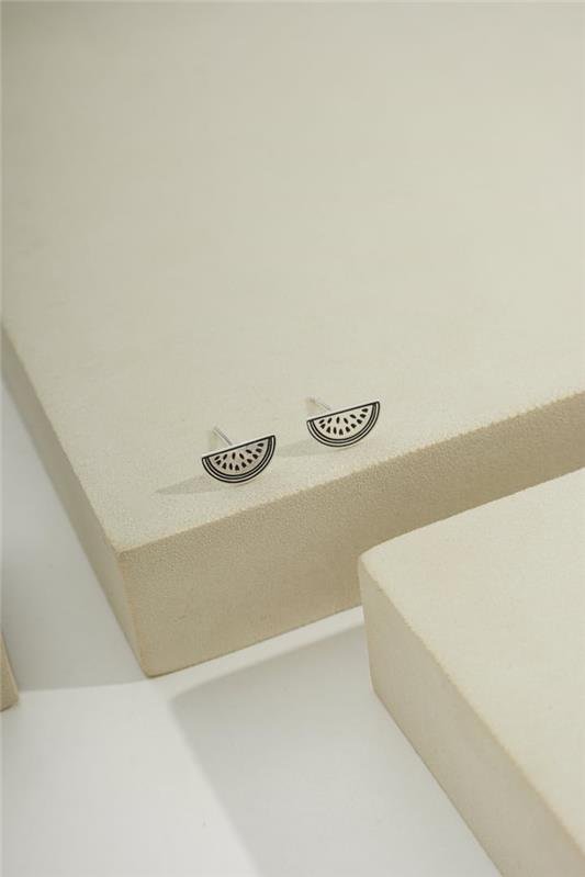 BRINCO DE MELANCIA A LASER EM PRATA 925 - 023-00079