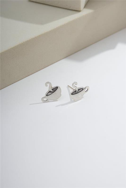 BRINCO DE XÍCARA A LASER EM PRATA 925 - 023-00082