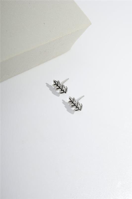 BRINCO FEITO A LASER DE FOLHA COM DETALHES EM PRATA 925 - 023-00083