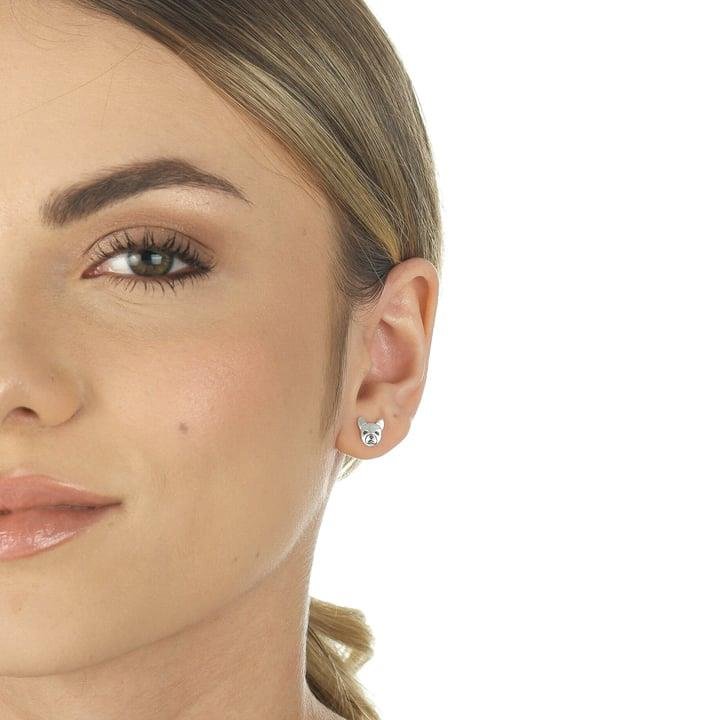 BRINCO DE CACHORRO PUG A LASER EM PRATA 925 - 023-00092