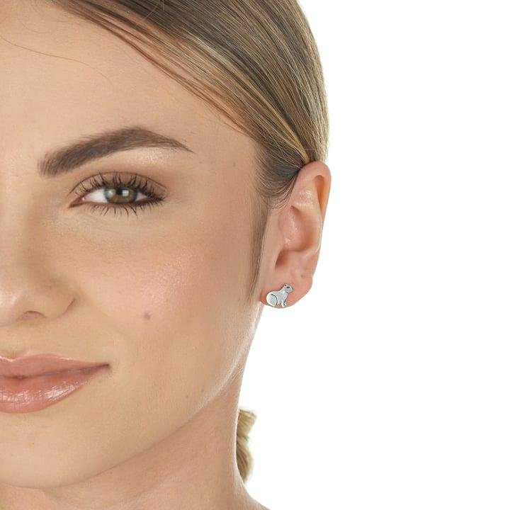 BRINCO DE CAPIVARA A LASER EM PRATA 925 - 023-00094