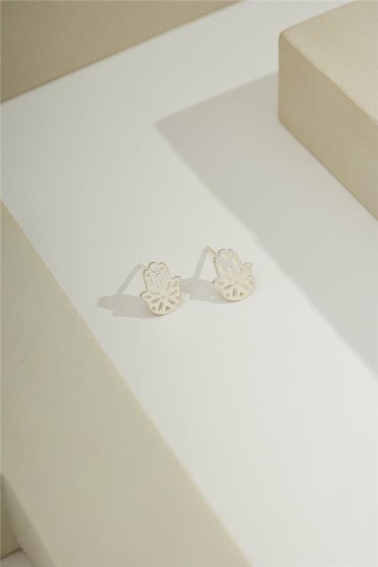 BRINCO MÃO DE FÁTIMA VAZADA A LASER EM PRATA 925 - 023-00097