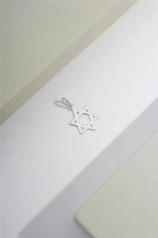PINGENTEESTRELA DE DAVI A LASER EM PRATA 925 - 023-00107