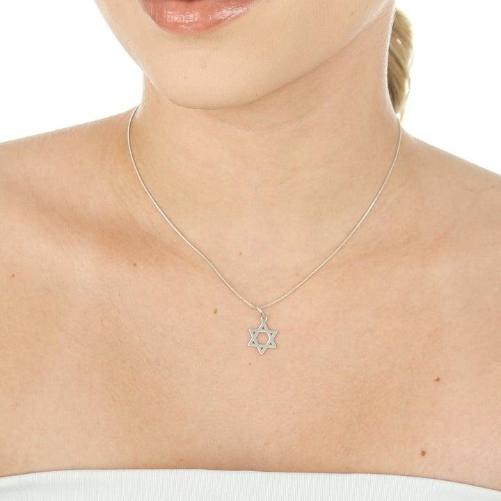 PINGENTEESTRELA DE DAVI A LASER EM PRATA 925 - 023-00107