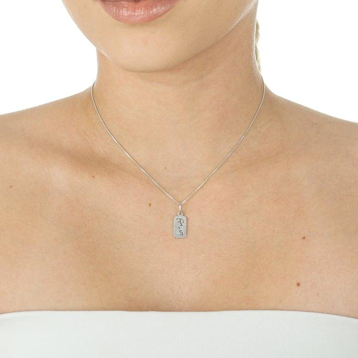 PINGENTE DE PLACA FÉ FEITO A LASER EM PRATA 925 - 023-00112