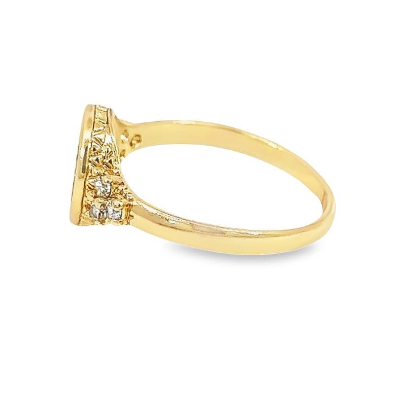 ANEL DE NOSSA SENHORA COM DETALHES EM MICROZIRCÔNIAS