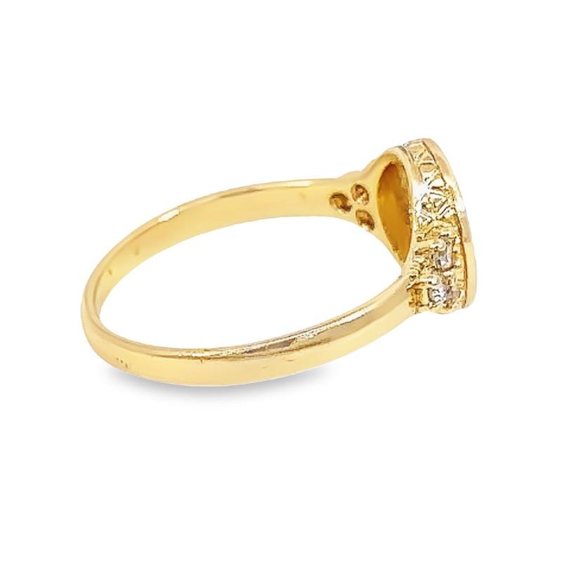 ANEL DE NOSSA SENHORA COM DETALHES EM MICROZIRCÔNIAS