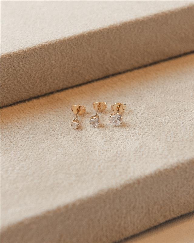 BRINCO DE CORAÇÃO EM ZIRCÔNIA SOLITÁRIA DE 4MM