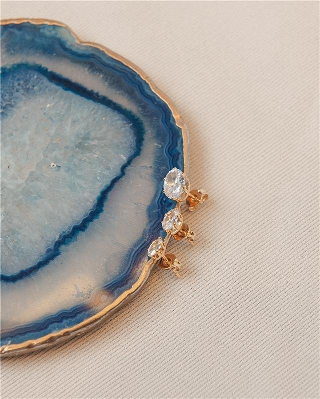 BRINCO DE ZIRCÔNIA SOLITÁRIA OVAL 3X5MM